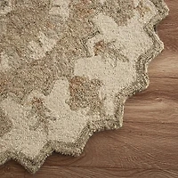 Beatrice Avril Medallion Hand Tufted 3' X 3' Indoor Star Accent Rug