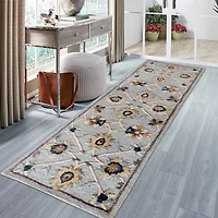 Beatrice Elise Floral Hand Tufted 2’X6’ Indoor Rectangular Runner