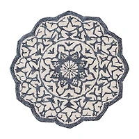 Beatrice Myra Floral Hand Tufted 3’X3’ Indoor Round Accent Rug