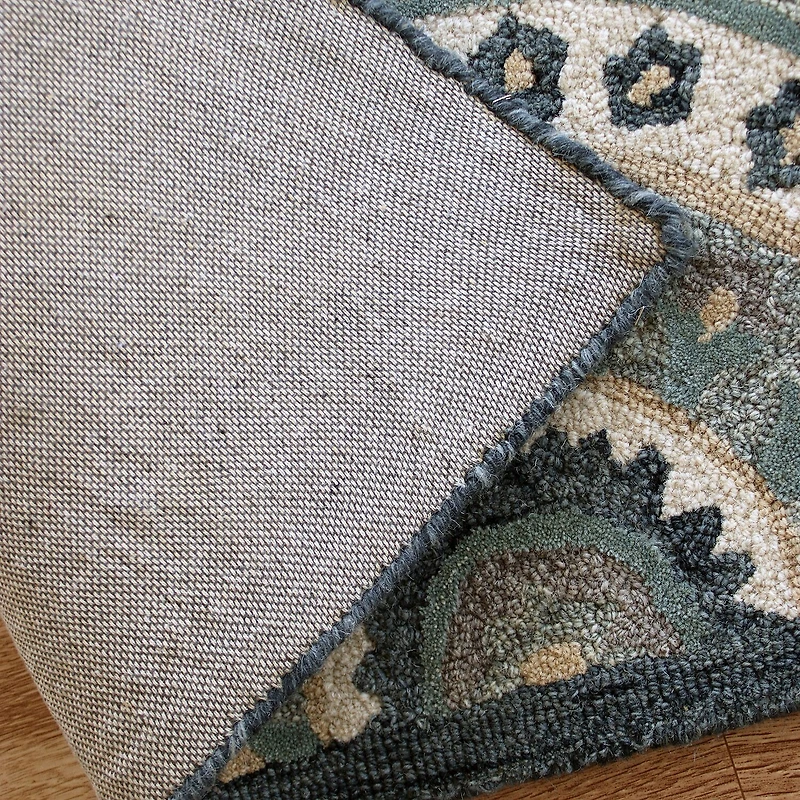 Beatrice Qiera Medallion Hand Tufted 3’X3’ Indoor Round Accent Rug