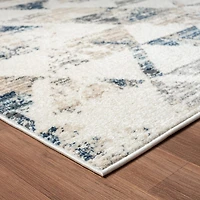 Beaux Bel Geometric Stain Resistant Indoor Rectangular Area Rug