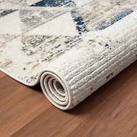 Beaux Bel Geometric Stain Resistant Indoor Rectangular Area Rug