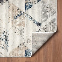 Beaux Bel Geometric Stain Resistant Indoor Rectangular Area Rug
