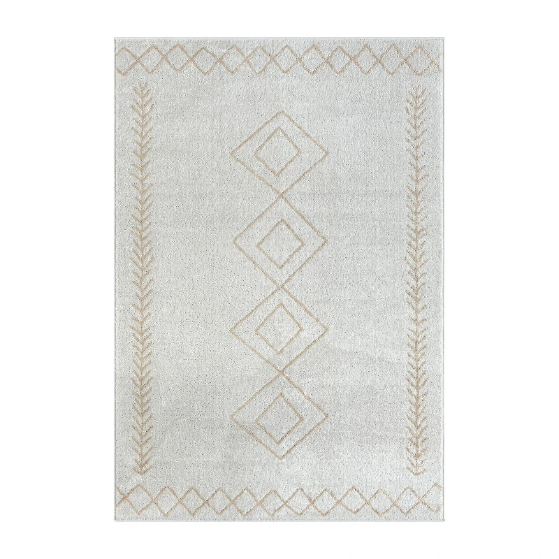 Calixta Bien Diamond Stain Resistant Indoor Rectangular Area Rug