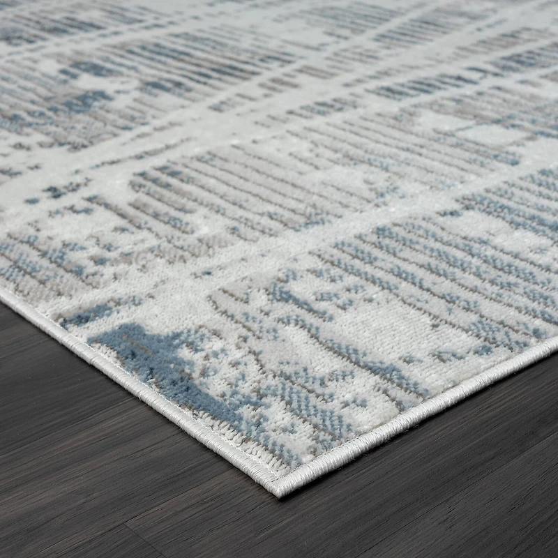 Calixta Iris Abstract Stain Resistant Indoor Rectangular Area Rug