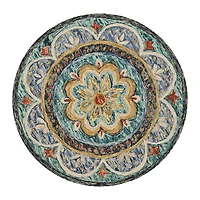 Daisy Aby Floral Hand Tufted Indoor Round Area Rug