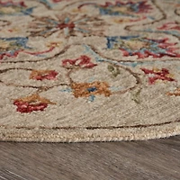 Sindy Dia Floral Hand Tufted Indoor Round Area Rug