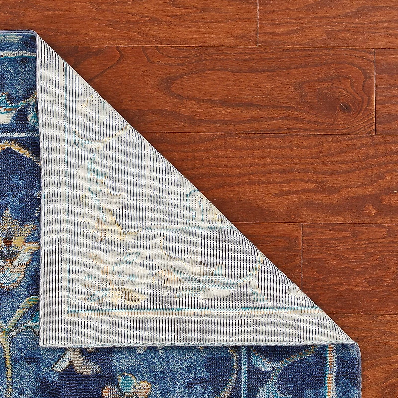 Glossy Ely Floral Stain Resistant Indoor Rectangular Runner