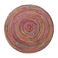 Halen Dia Geometric Braided Stain Resistant Indoor Rectangular Accent Rug