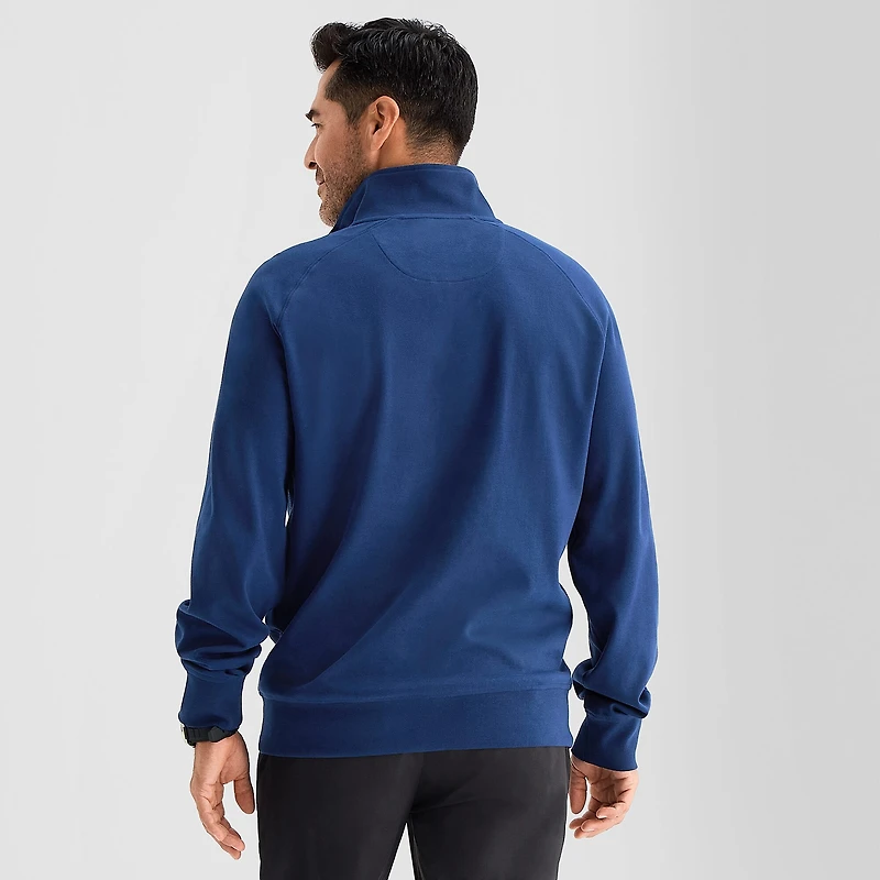 St. John's Bay Performance Mens Mock Neck Long Sleeve Quarter-Zip Pullover