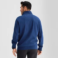 St. John's Bay Performance Mens Mock Neck Long Sleeve Quarter-Zip Pullover