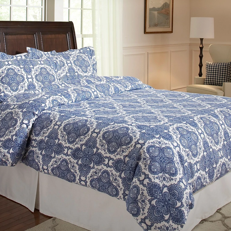 Pointehaven Heavy Weight Cotton Duvet Cover Set