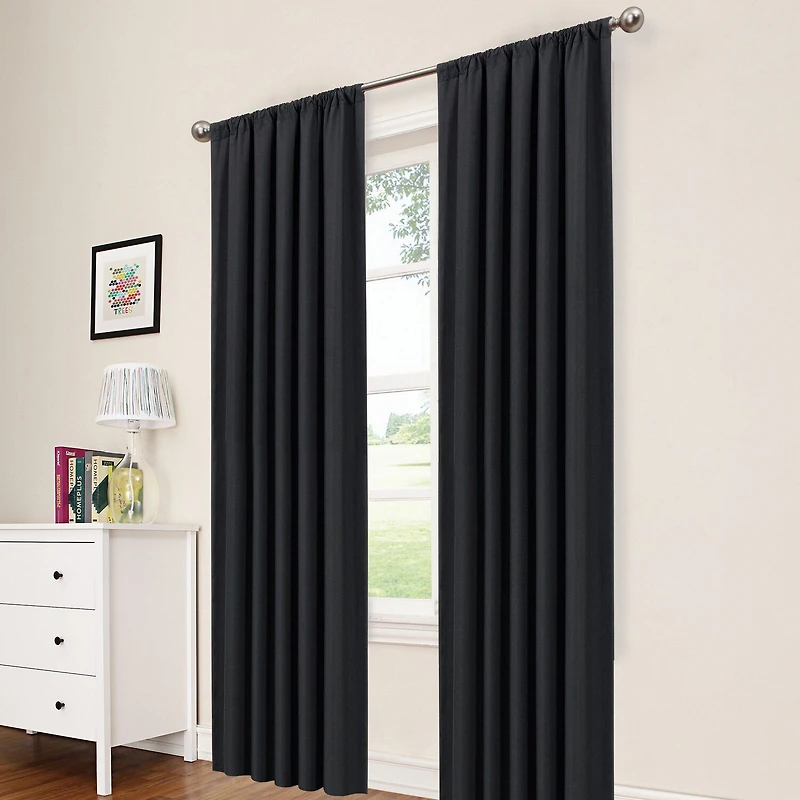 Eclipse Macklin Rod Pocket Energy Saving Blackout Single Curtain Panel