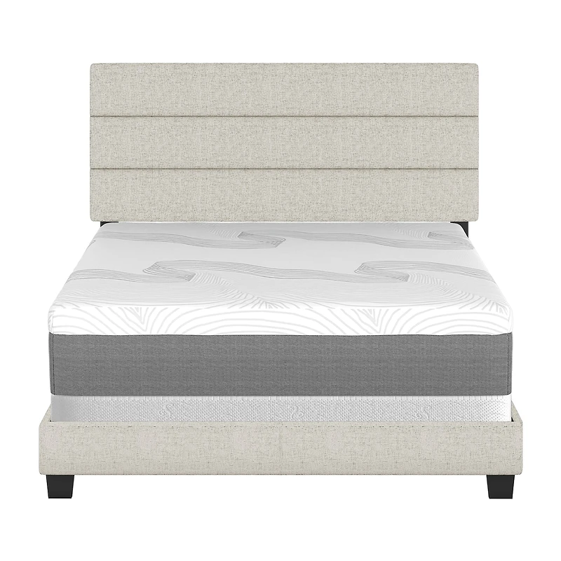 Raleigh Upholstered Wooden Platform Bed