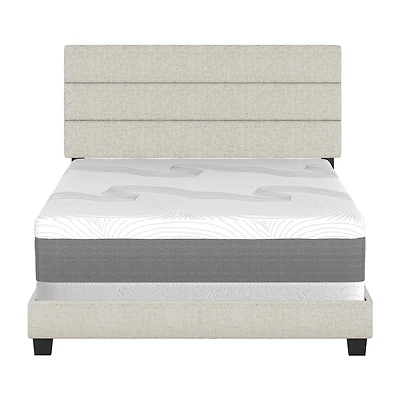 Raleigh Upholstered Wooden Platform Bed
