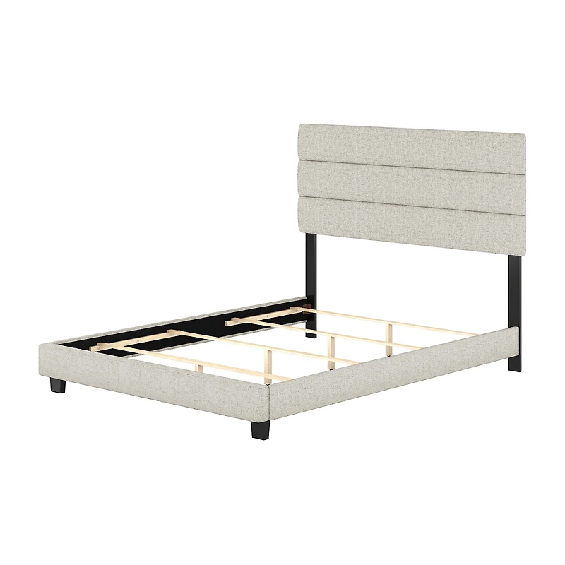 Raleigh Upholstered Wooden Platform Bed