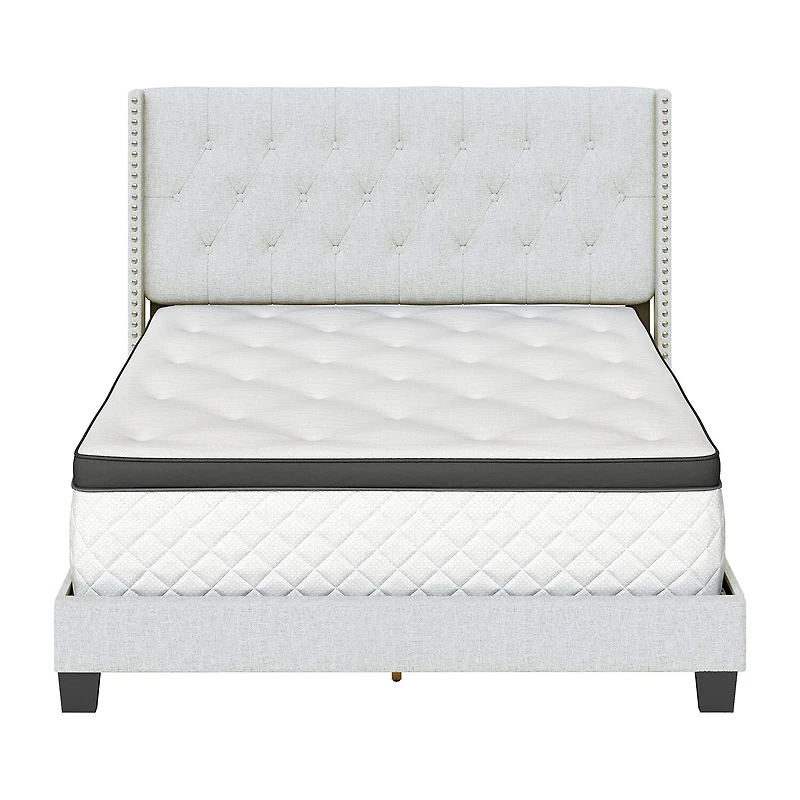 Mila Upholstered Wooden Bed