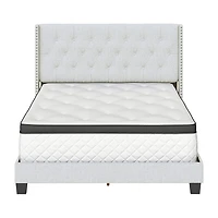 Mila Upholstered Wooden Bed