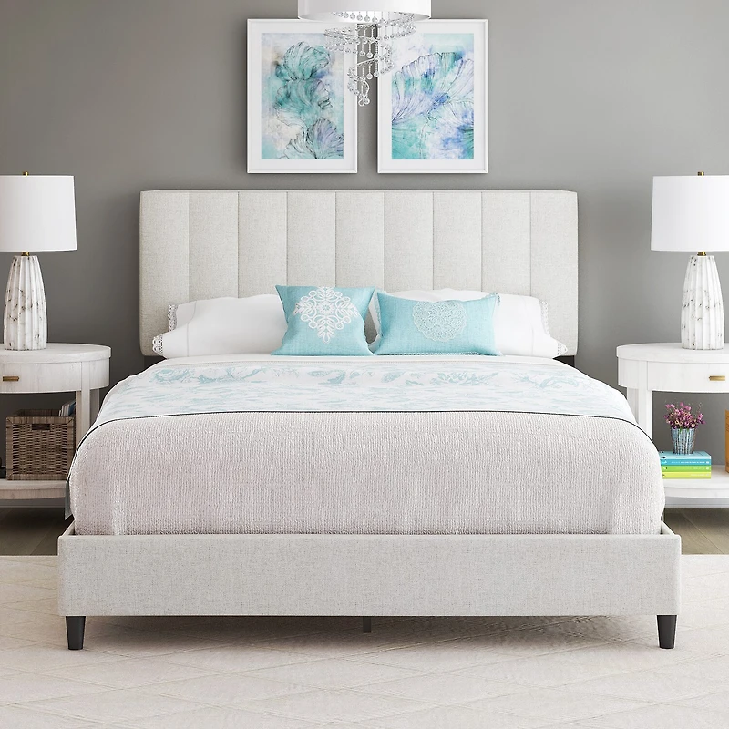 Lenora Upholstered Wooden Bed