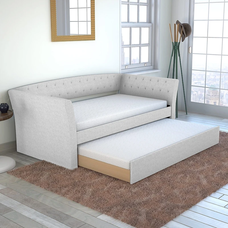 Nellie Upholstered Wooden Daybed