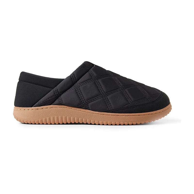 Dearfoams Mens Memory Foam Slip-On Slippers
