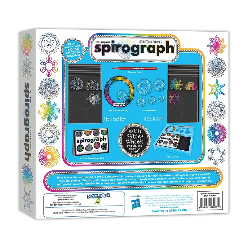 Spirograph Scratch & Shimmer Art Set