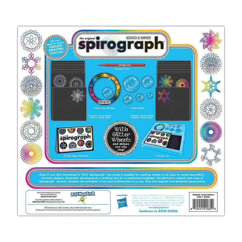 Spirograph Scratch & Shimmer Art Set