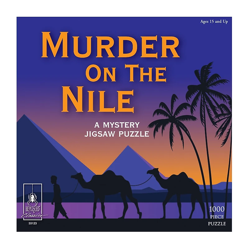 Bepuzzled Murder On The Nile Classic Mystery Jigsaw Puzzle: 1000 Pcs 1000-pc. Puzzle