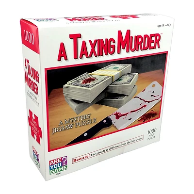 Areyougame.Com A Taxing Murder Classic Mystery Jigsaw Puzzle: 1000 Pcs 1000-pc. Puzzle