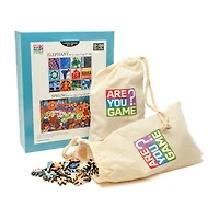 Areyougame.Com Wooden Set Elephant & Sprung 406 Pcs Puzzle