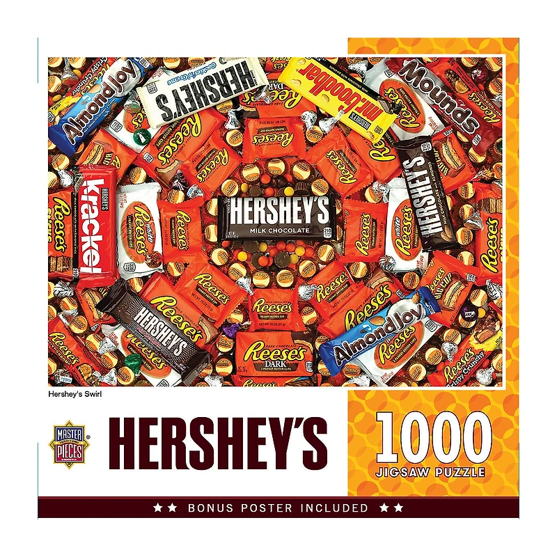 Masterpieces Puzzles Hershey'S Swirl: 1000 Pcs 1000-pc. Puzzle