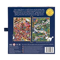 Professor Puzzle Cat Cafe & Dog Park Double-Sided  500 Pcs 500-pc. Puzzle
