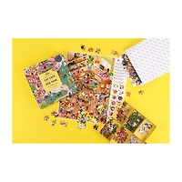 Professor Puzzle Cat Cafe & Dog Park Double-Sided  500 Pcs 500-pc. Puzzle