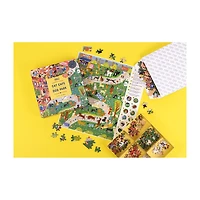 Professor Puzzle Cat Cafe & Dog Park Double-Sided  500 Pcs 500-pc. Puzzle