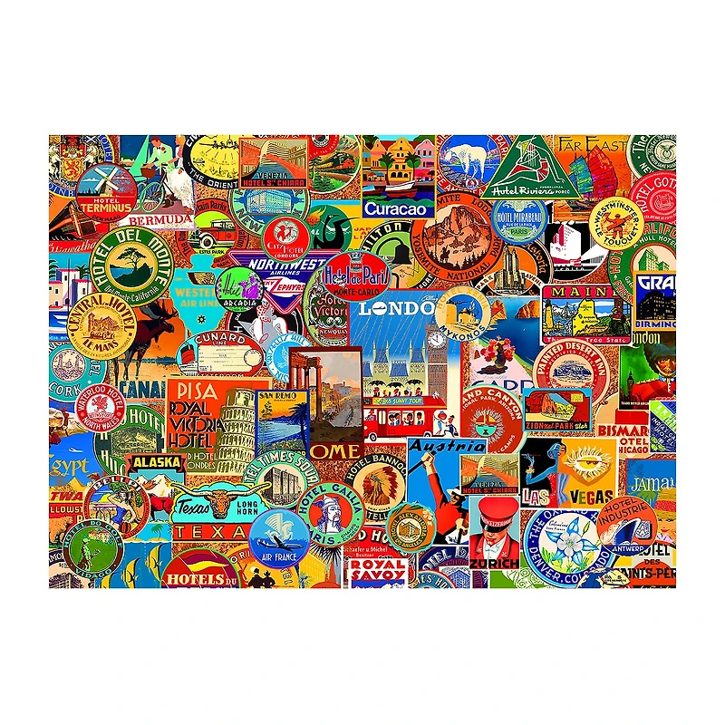 Willow Creek Press Lewis T. Johnson - World Of Travel: 1000 Pcs 1000-pc. Puzzle