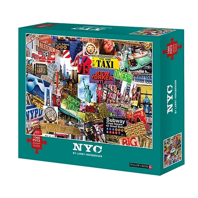 Willow Creek Press Larry Hersberger - Nyc: 1000 Pcs 1000-pc. Puzzle