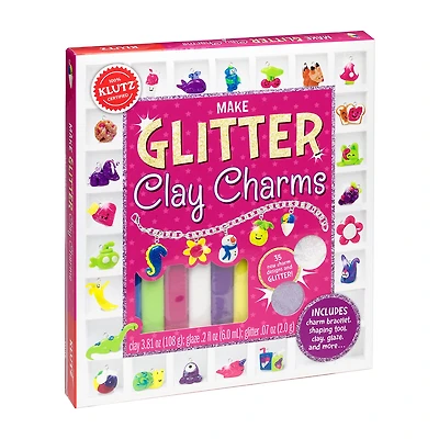 Klutz Make Glitter Clay Charms Jewelry Kit