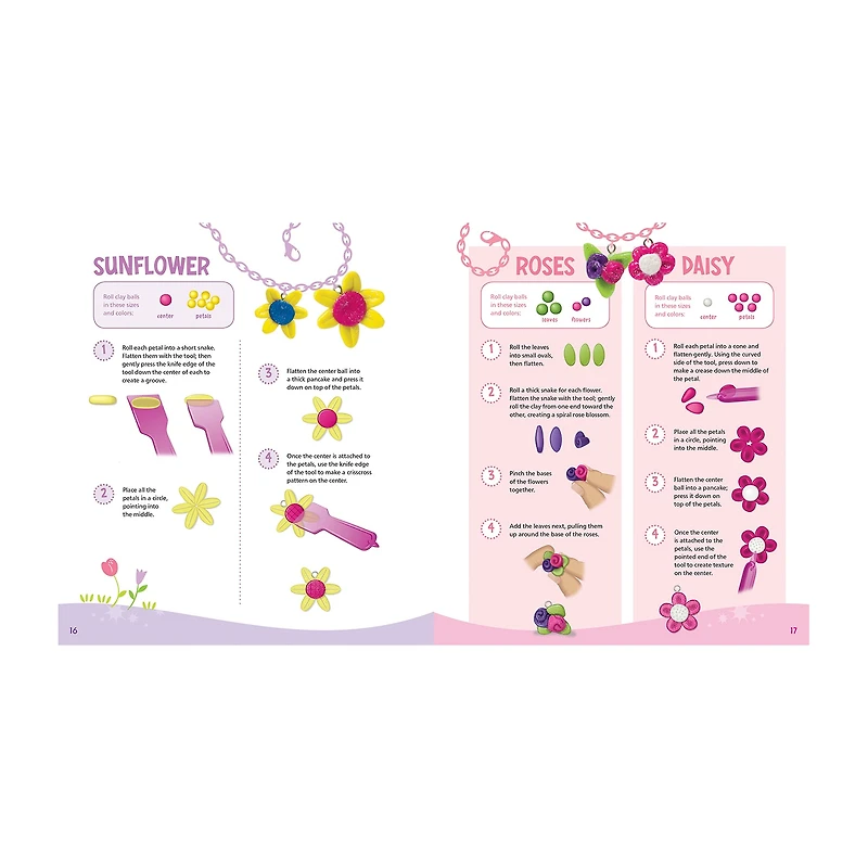 Klutz Make Glitter Clay Charms Jewelry Kit