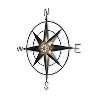Cheungs Large Elegant Décor Compass Metal Wall Art