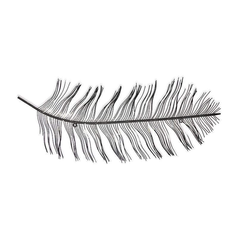 Peacock Feather Decor Animals Metal Wall Art