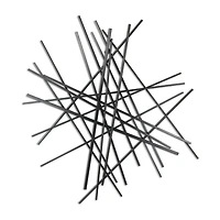 Cheungs Avalon Black Large Abstract Metal Wall Art
