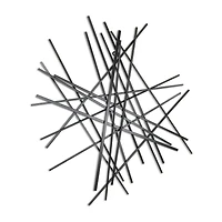 Cheungs Avalon Black Large Abstract Metal Wall Art