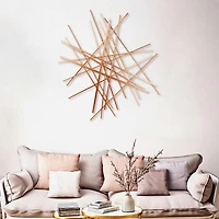 Cheungs Avalon Rose Gold Large Abstract Art Metal Wall Art