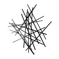 Cheungs Avalon Black Abstract Metal Wall Art