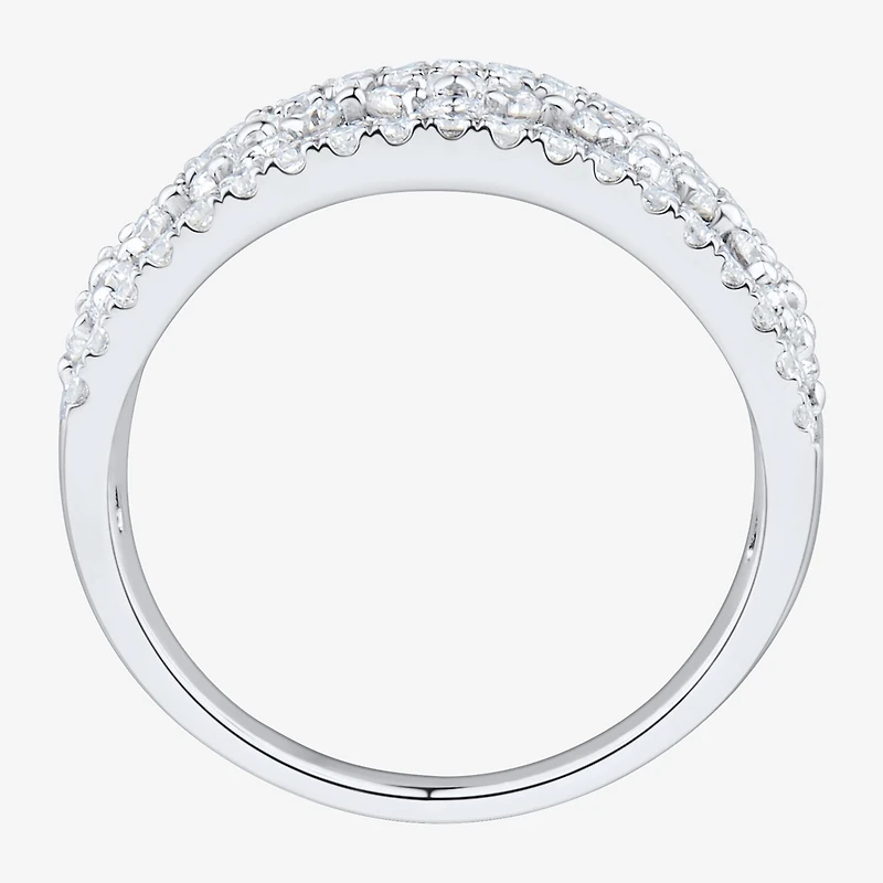 (Si1-Si2/ H-I) Womens 1 CT. T.W. Lab Grown White Diamond 10K Gold Band