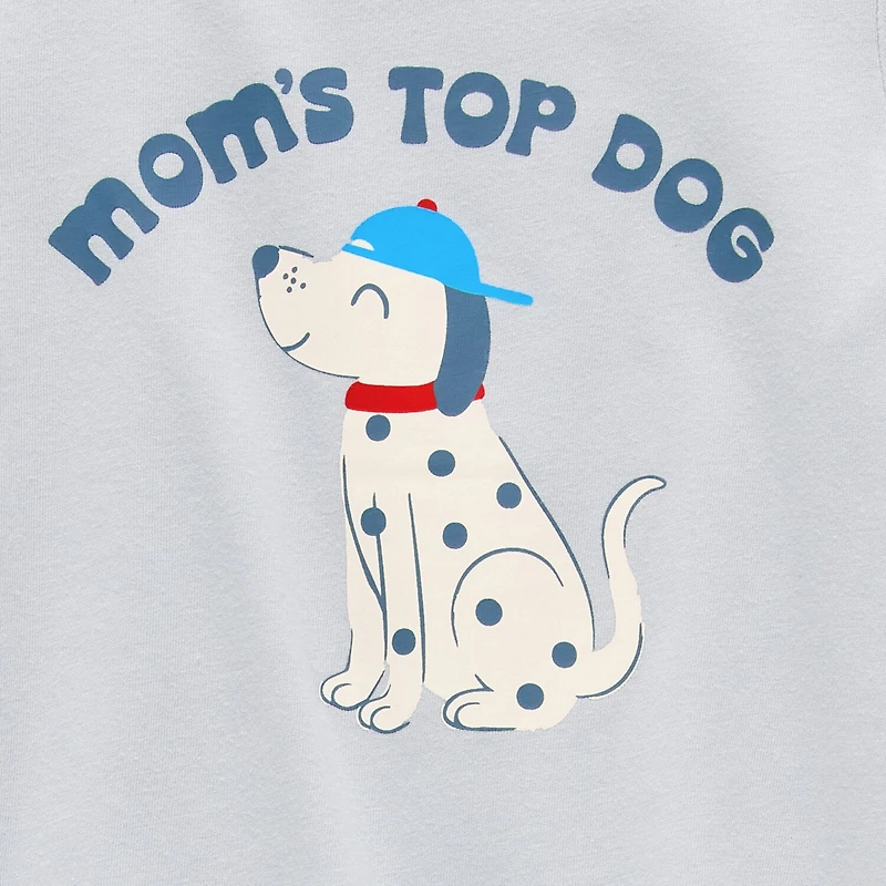 Okie Dokie Baby Boys Round Neck Short Sleeve Regular Fit Graphic T-Shirt
