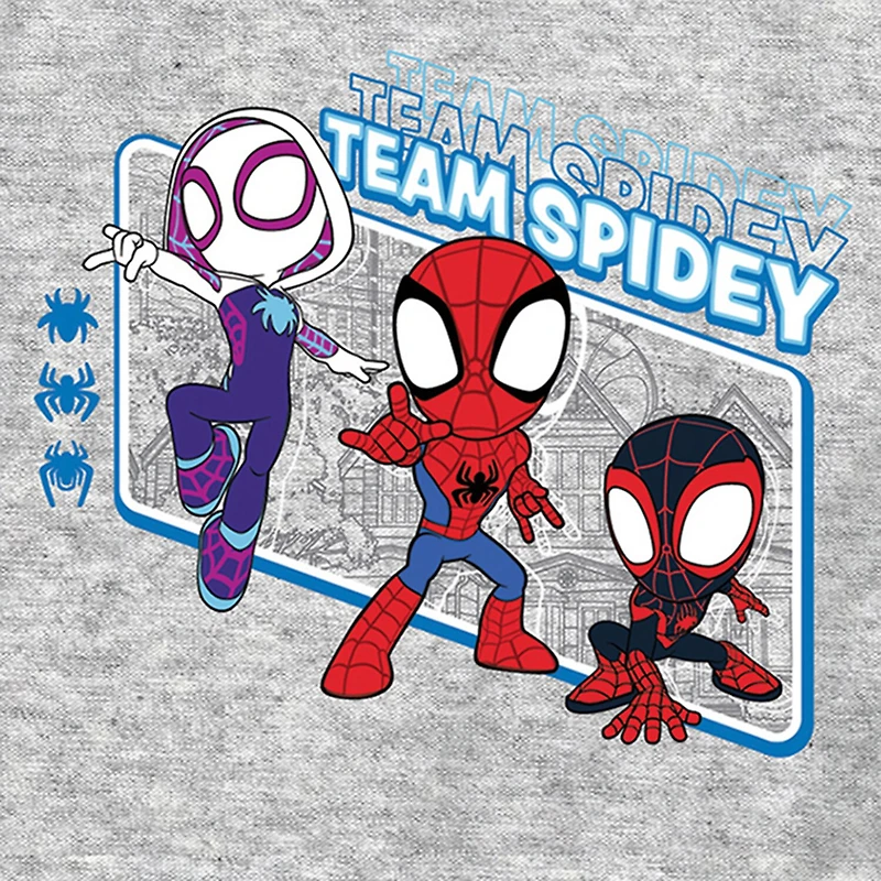 Toddler Boys Crew Neck Short Sleeve Regular Fit Marvel Spiderman Graphic T-Shirt
