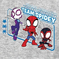 Toddler Boys Crew Neck Short Sleeve Regular Fit Marvel Spiderman Graphic T-Shirt