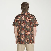 VOLCOM Mens Short Sleeve Regular Fit Button-Down Shirt