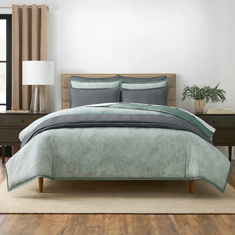 Fieldcrest Botanical Jade 3-pc. Duvet Cover Set